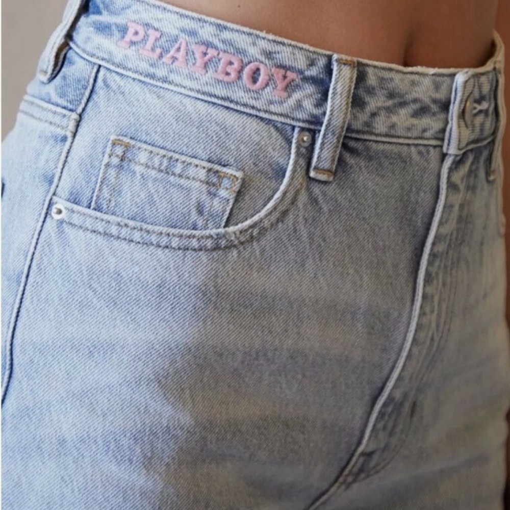PacSun x playboy bunny patch jeans